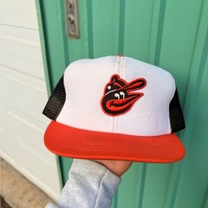 Vintage Baltimore Orioles baseball mlb mesh trucker hat snapback FLETCHER